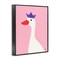 Stupell Industries Crowned Goose on Pink Framed Giclee Wall Art Design by Jessica Beck